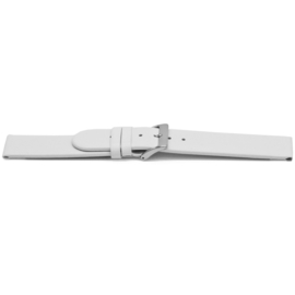 Horlogeband Universeel H506 Leder Wit 22mm-K270