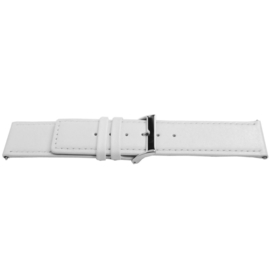Horlogeband Universeel I505 Leder Wit 24mm-K303