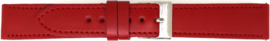 Horlogeband Universeel 804.06 Leder Rood 22mm