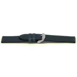 Horlogeband Universeel G629 Leder Blauw 20mm-K229