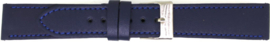 Horlogeband Universeel 804.05 Leder Blauw 12mm