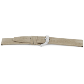 Horlogeband Universeel H850 Leder Beige 22mm