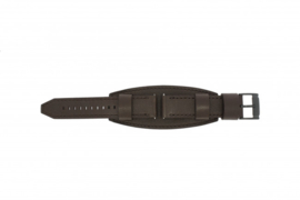 Onderliggende horlogeband donker bruin 22mm JR-1365