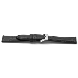 Horlogeband Universeel C141 Leder Zwart 12mm-LK114