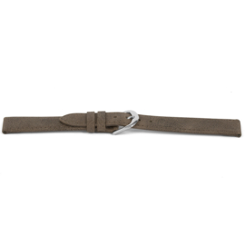 Horlogeband Universeel D453 Leder Bruin 14mm-LK103