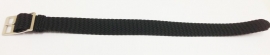 Perlon band 14mm zwart NR.5