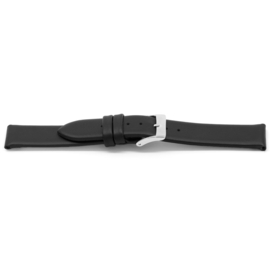 Horlogeband Universeel H123 Leder Zwart 22mm