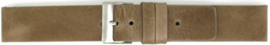 Horlogeband Universeel 827.17 Leder Taupe 18mm