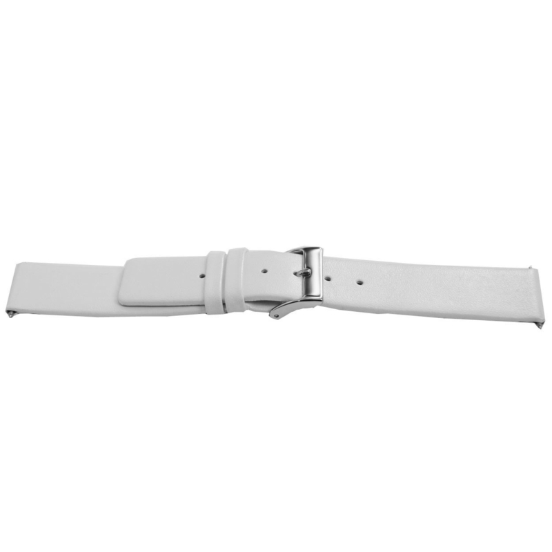 Horlogeband Universeel D510 Leder Wit 14mm