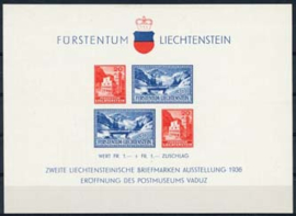 Liechtenstein, michel blok 2, x