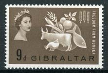 Gibraltar, michel 163, xx