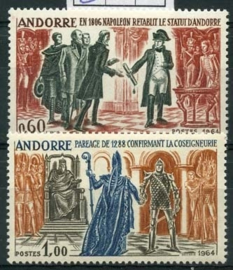 Andorra Fr., michel 183/84 , xx