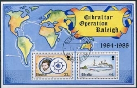 Gibraltar, michel blok 11, o