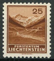 Liechtenstein, michel 131, x