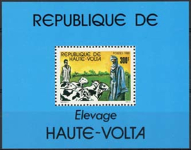 Haute Volta, michel blok 57, xx