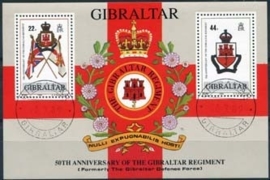 Gibraltar, michel blok 12, o