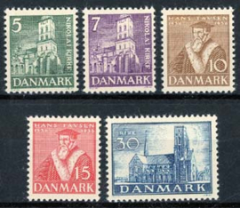 Denemarken, michel 228-32, xx