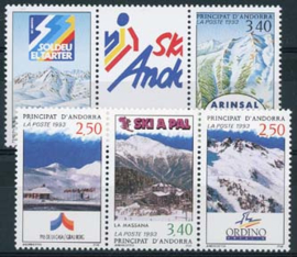 Andorra Fr., michel 446/50, xx