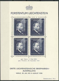 Liechtenstein, michel blok 3 , x