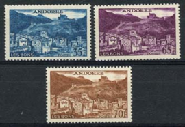 Andorra Fr., michel 161/63, xx