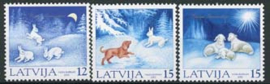 Letland, michel 559/61, xx