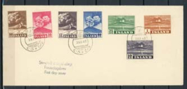 IJsland, michel 247/53 op FDC