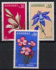 Andorra Fr., michel 250/52, xx