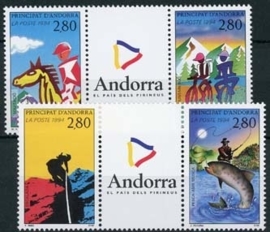 Andorra Fr., michel 468/71, xx