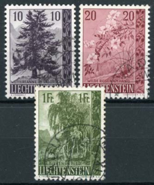 Liechtenstein, michel 357/59, o