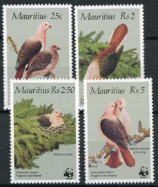 Mauritius, michel 609/12, xx