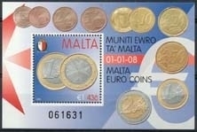 Malta , michel blok 42 , xx