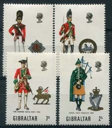 Gibraltar, michel 237/40, xx