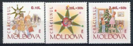 Moldavie , michel 222-24,. xx