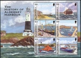 Alderney ,michel blok 31 , xx