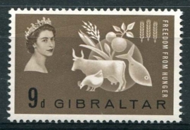 Gibraltar, michel 163, x