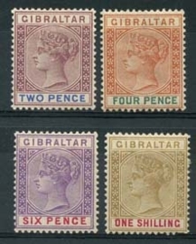 Gibraltar , michel 33/36 , x