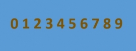 Brass number (per piece)  800 320