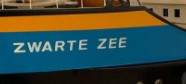 2 stuks Boegtekst 10mm Wit:  ZWARTE ZEE