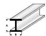 H-Profiel  3,0 x 3,0mm  415-54 (1 Meter)