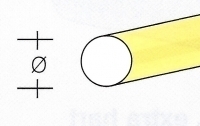 AE7732-12   MESSING AS Ø  1,2MM  (1 Meter)