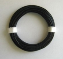 Zwart PVC draad.  E50511