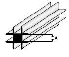 Cross-connector 1,0mm  448-51 (1 Metre)