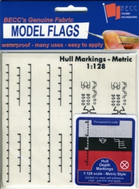 Diepgangmarkering METRIC "ZWART" 1:128