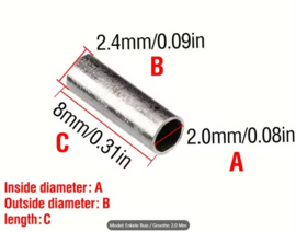 Touw/Draad KLEM 2,0mm (MSN)
