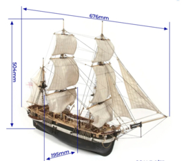 Uit 1845  "HMS Terror" 1:75 (OCR-12004)