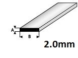 Strip  2,0 x 8,0mm  411-59 (1 Meter)