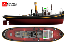 Nederlandse Sleepboot "LIMAN 2" 1:20 (TRK-124)