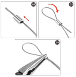 Touw/Draad KLEM 1,0mm (MSN)