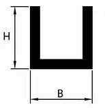 Evergreen U profile 2,5 mm  EVR-0263