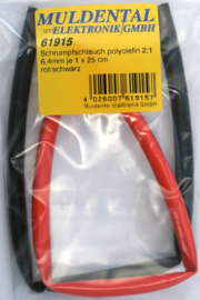 Heat shrink tubing 6,4 mm-RED & BLACK(E61915)